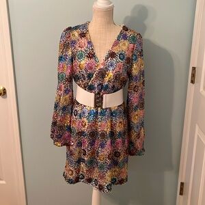 GPD Women’s Sequin Multi-Color wrap dress. Size Large.